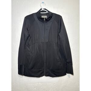 New Balance black full zip lightning dry‎ athletic jacket womens 2XL athleisure